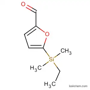 Molecular Structure of 13529-08-3 (2-Furancarboxaldehyde, 5-(ethyldimethylsilyl)-)