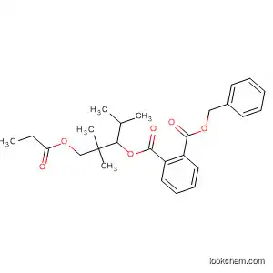 Molecular Structure of 13561-23-4 (1,2-Benzenedicarboxylic acid,
2,2-dimethyl-1-(1-methylethyl)-3-(1-oxopropoxy)propyl phenylmethyl
ester)