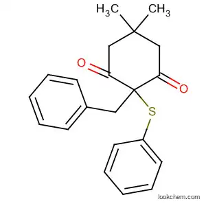 1,3-Cyclohexanedione, 5,5-dimethyl-2-(phenylmethyl)-2-(phenylthio)-