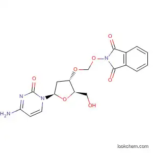 Molecular Structure of 139434-48-3 (Cytidine,
2'-deoxy-3'-O-[[(1,3-dihydro-1,3-dioxo-2H-isoindol-2-yl)oxy]methyl]-)