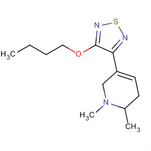 Pyridine, 5-(4-butoxy-1,2,5-thiadiazol-3-yl)-1,2,3,6-tetrahydro-1,2-dimethyl-