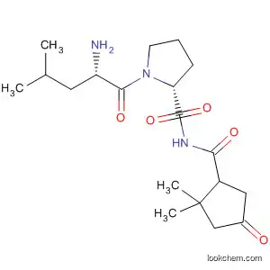 Molecular Structure of 141892-47-9 (L-Prolinamide, N-[(2,2-dimethyl-4-oxocyclopentyl)carbonyl]-L-leucyl-,
(R)-)