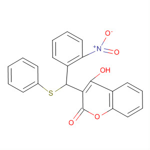 2H-1-Benzopyran-2-one, 4-hydroxy-3-[(2-nitrophenyl)(phenylthio)methyl]-