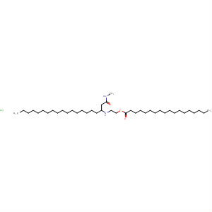 Molecular Structure of 142013-80-7 (Octadecanoic acid,
2-[[2-(methylamino)-2-oxoethyl]octadecylamino]ethyl ester,
monohydrochloride)