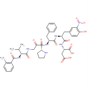 L-Aspartic acid, N-[N-[N-[1-[N-[N-(2-aminobenzoyl)-L-valyl]glycyl]-L-prolyl]-L-phenylalanyl] -3-nitro-L-tyrosyl]-