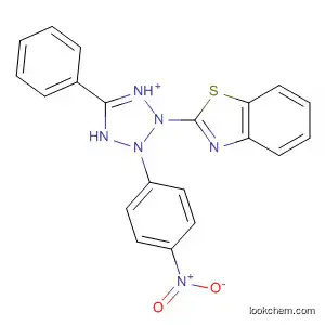 Molecular Structure of 142045-77-0 (2H-Tetrazolium, 2-(2-benzothiazolyl)-3-(4-nitrophenyl)-5-phenyl-)