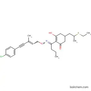 2-Cyclohexen-1-one,
2-[1-[[[5-(4-chlorophenyl)-3-methyl-2-penten-4-ynyl]oxy]imino]butyl]-5-[2-
(ethylthio)propyl]-3-hydroxy-