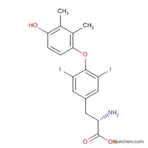 Molecular Structure of 4080-13-1 (L-Tyrosine, O-(4-hydroxy-2,3-dimethylphenyl)-3,5-diiodo-)