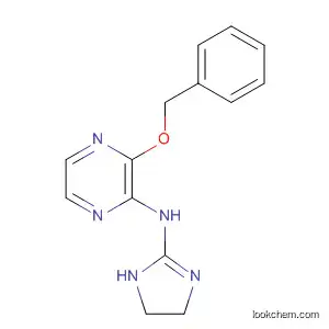 Molecular Structure of 98299-44-6 (Pyrazinamine, N-(4,5-dihydro-1H-imidazol-2-yl)-3-(phenylmethoxy)-)