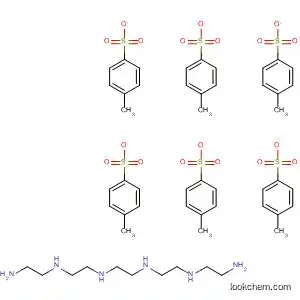 Molecular Structure of 98405-89-1 (3,6,9,12-Tetraazatetradecane-1,14-diamine,
hexakis(4-methylbenzenesulfonate))