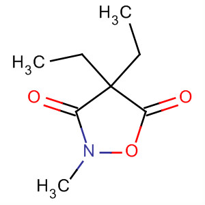 Molecular Structure of 10514-11-1 (3,5-Isoxazolidinedione, 4,4-diethyl-2-methyl-)