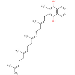 Molecular Structure of 119429-13-9 (1,4-Naphthalenediol,
2-methyl-3-(3,7,11,15-tetramethyl-2,6,10,14-hexadecatetraenyl)-)