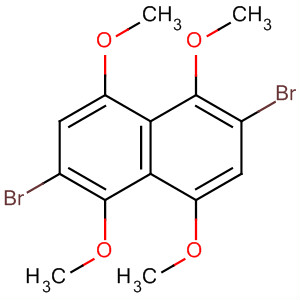Molecular Structure of 123707-36-8 (Naphthalene, 2,6-dibromo-1,4,5,8-tetramethoxy-)