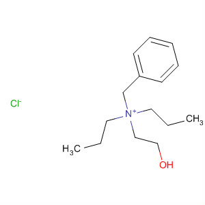 Molecular Structure of 124847-02-5 (Benzenemethanaminium, N-(2-hydroxyethyl)-N,N-dipropyl-, chloride)