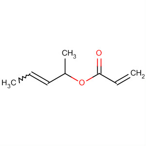 Molecular Structure of 132576-26-2 (2-Propenoic acid, 1-methyl-2-butenyl ester)