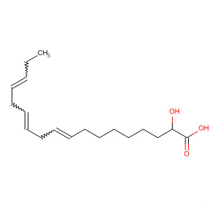 Molecular Structure of 135942-33-5 (9,12,15-Octadecatrienoic acid, hydroxy-)