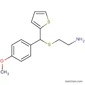 Molecular Structure of 142313-44-8 (Ethanamine, 2-[[(4-methoxyphenyl)-2-thienylmethyl]thio]-)