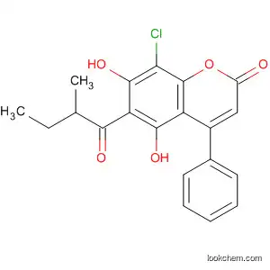 2H-1-Benzopyran-2-one,
8-chloro-5,7-dihydroxy-6-(2-methyl-1-oxobutyl)-4-phenyl-
