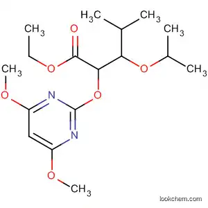 Molecular Structure of 142412-32-6 (Pentanoic acid,
2-[(4,6-dimethoxy-2-pyrimidinyl)oxy]-4-methyl-3-(1-methylethoxy)-, ethyl
ester)