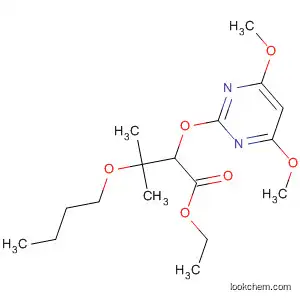 Butanoic acid, 3-butoxy-2-[(4,6-dimethoxy-2-pyrimidinyl)oxy]-3-methyl-,
ethyl ester