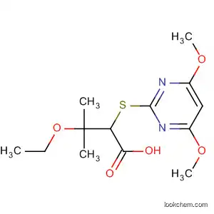 Butanoic acid, 2-[(4,6-dimethoxy-2-pyrimidinyl)thio]-3-ethoxy-3-methyl-