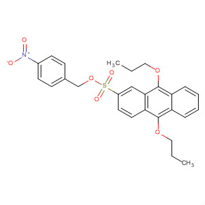 2-Anthracenesulfonic acid, 9,10-dipropoxy-, (4-nitrophenyl)methyl ester CAS No  144146-37-2