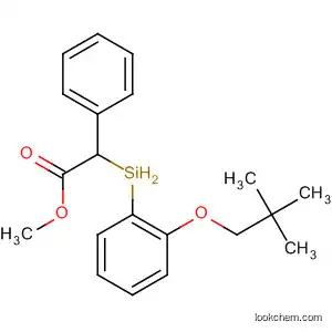 Molecular Structure of 144410-44-6 (Benzeneacetic acid, a-[(1,1-dimethylethyl)methoxyphenylsilyl]-, methyl
ester)