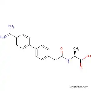 Molecular Structure of 144528-83-6 (b-Alanine, N-[[4'-(aminoiminomethyl)[1,1'-biphenyl]-4-yl]acetyl]-)