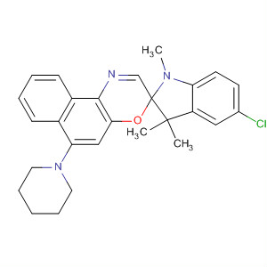 Spiro[2H-indole-2,3'-[3H]naphth[2,1-b][1,4]oxazine], 5-chloro-1,3-dihydro-1,3,3-trimethyl-6'-(1-piperidinyl)- CAS No  144582-55-8