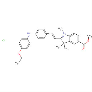 3H-Indolium, 2-[2-[4-[(4-ethoxyphenyl)amino]phenyl]ethenyl]-5-(methoxycarbonyl)-1,3, 3-trimethyl-, chloride