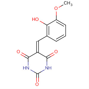 Molecular Structure of 148839-25-2 (2,4,6(1H,3H,5H)-Pyrimidinetrione,
5-[(2-hydroxy-3-methoxyphenyl)methylene]-)
