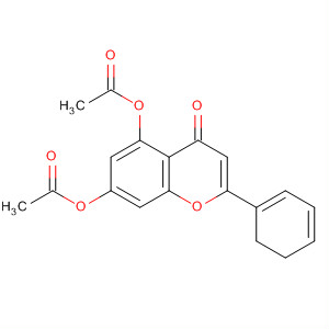 4H-1-Benzopyran-4-one, 5,7-bis(acetyloxy)-2,3-dihydro-2-phenyl-