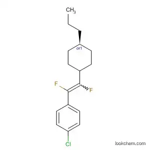 Molecular Structure of 167490-87-1 (Benzene,
1-chloro-4-[(1E)-1,2-difluoro-2-(trans-4-propylcyclohexyl)ethenyl]-)