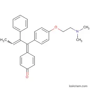 Molecular Structure of 173612-08-3 (2,5-Cyclohexadien-1-one,
4-[1-[4-[2-(dimethylamino)ethoxy]phenyl]-2-phenyl-2-butenylidene]-)
