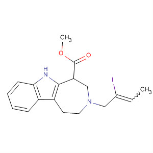 Azepino[4,5-b]indole-5-carboxylic acid, 1,2,3,4,5,6-hexahydro-3-(2-iodo-2-butenyl)-, methyl ester, (Z)- manufacturer