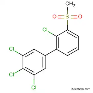 Molecular Structure of 190317-40-9 (1,1'-Biphenyl, 2,3',4',5'-tetrachloro-3-(methylsulfonyl)-)