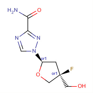 1H-1,2,4-Triazole-3-carboxamide, 1-[(2R,4S)-4-fluorotetrahydro-4-(hydroxymethyl)-2-furanyl]-, rel-