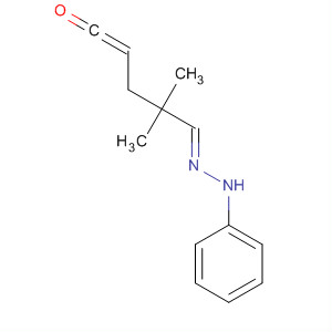 Molecular Structure of 191793-94-9 (4-Pentenal, 2,2-dimethyl-, phenylhydrazone, (E)-)