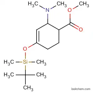 Molecular Structure of 194233-84-6 (3-Cyclohexene-1-carboxylic acid,
2-(dimethylamino)-4-[[(1,1-dimethylethyl)dimethylsilyl]oxy]-, methyl ester,
(1R,2R)-rel-)