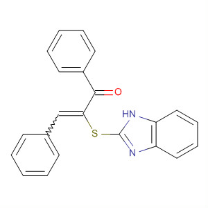 Molecular Structure of 194278-57-4 (2-Propen-1-one, 2-(1H-benzimidazol-2-ylthio)-1,3-diphenyl-)