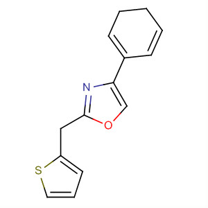 Molecular Structure of 194415-20-8 (Oxazole, 4,5-dihydro-4-phenyl-2-(2-thienylmethyl)-, (R)-)