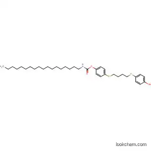 Molecular Structure of 194420-04-7 (Carbamic acid, octadecyl-, 4-[[4-[(4-hydroxyphenyl)thio]butyl]thio]phenyl
ester)