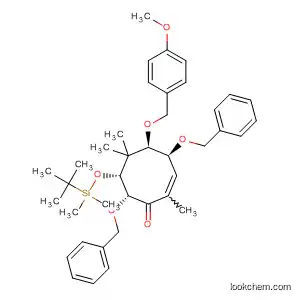 Molecular Structure of 194420-14-9 (2-Cycloocten-1-one,
7-[[(1,1-dimethylethyl)dimethylsilyl]oxy]-5-[(4-methoxyphenyl)methoxy]-2,
6,6-trimethyl-4,8-bis(phenylmethoxy)-, (4S,5R,7R,8R)-)