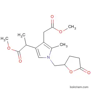 Molecular Structure of 194421-67-5 (1H-Pyrrole-3-propanoic acid,
4-(2-methoxy-2-oxoethyl)-5-methyl-1-[(tetrahydro-5-oxo-2-furanyl)carbon
yl]-, methyl ester)