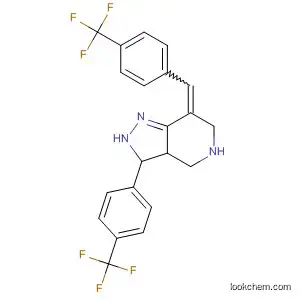 Molecular Structure of 194472-54-3 (2H-Pyrazolo[4,3-c]pyridine,
3,3a,4,5,6,7-hexahydro-3-[4-(trifluoromethyl)phenyl]-7-[[4-(trifluoromethyl
)phenyl]methylene]-)