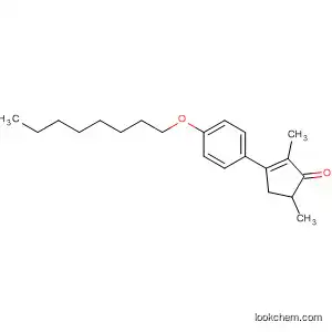 Molecular Structure of 194482-30-9 (2-Cyclopenten-1-one, 2,5-dimethyl-3-[4-(octyloxy)phenyl]-)