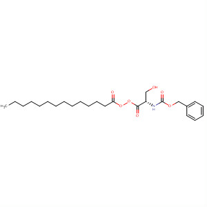 Molecular Structure of 194492-65-4 (L-Serine, N-[(phenylmethoxy)carbonyl]-, tetradecanoate (ester))