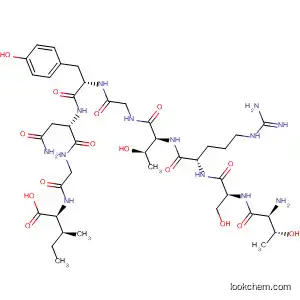 Molecular Structure of 194533-99-8 (L-Isoleucine,
L-threonyl-L-seryl-L-arginyl-L-threonylglycyl-L-tyrosyl-L-asparaginylglycyl-)