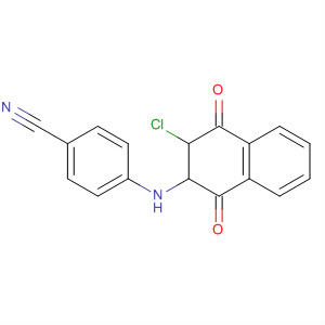 Molecular Structure of 194535-22-3 (Benzonitrile,
4-[(3-chloro-1,2,3,4-tetrahydro-1,4-dioxo-2-naphthalenyl)amino]-)