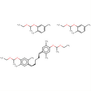 Molecular Structure of 194535-98-3 (Benzene,
1,1',1'',1'''-(1,5-pentanediylidene)tetrakis[4-(1-ethoxyethoxy)-2,5-dimeth
yl-)